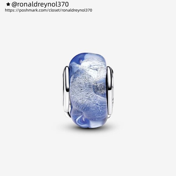 Pandora Wavy Blue Murano Glass Charm - Picture 3 of 6